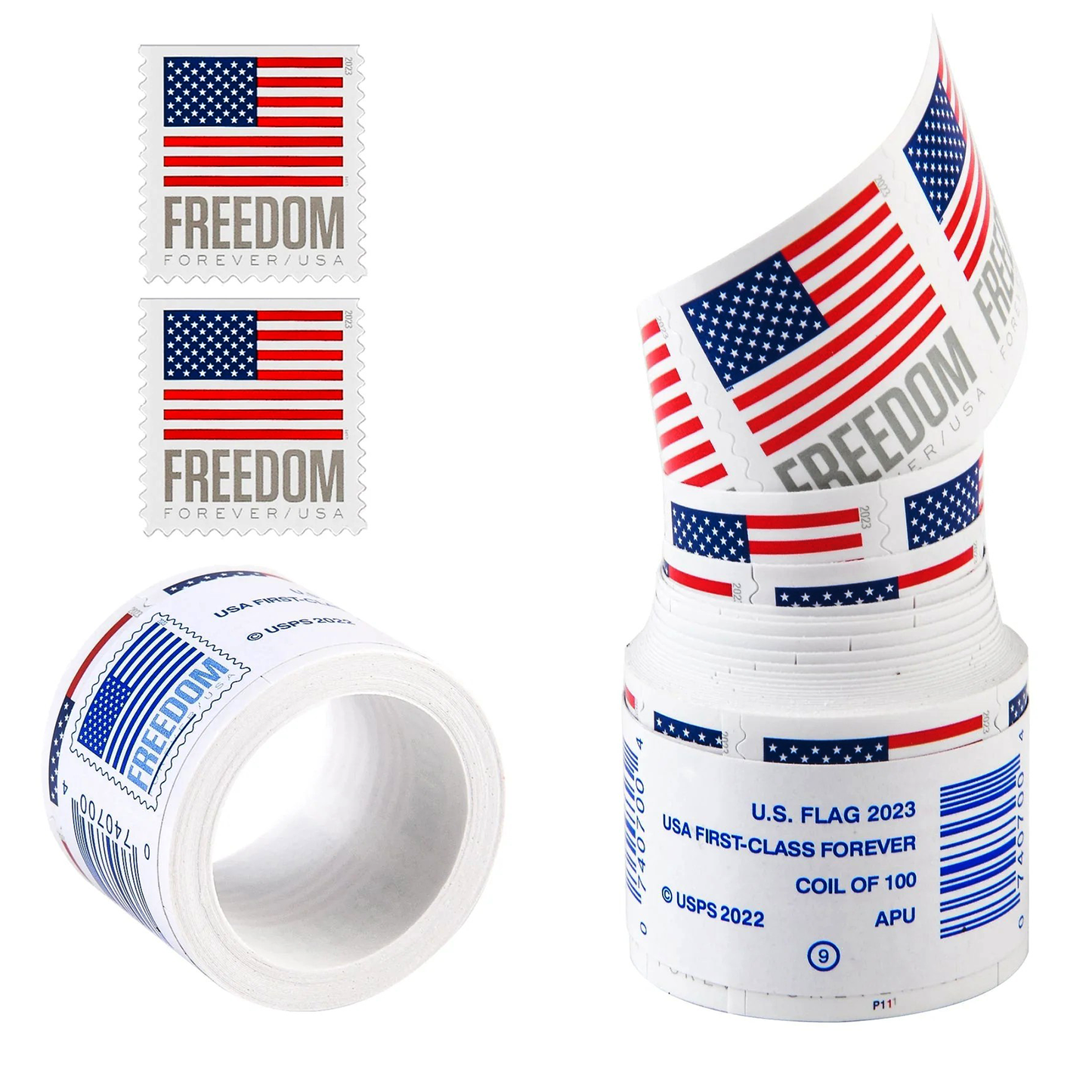 2023 U.S. Flag Forever Stamps – Freedom Design Coil – product image 1